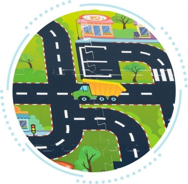 ECOTOYS foam puzzel Stadje