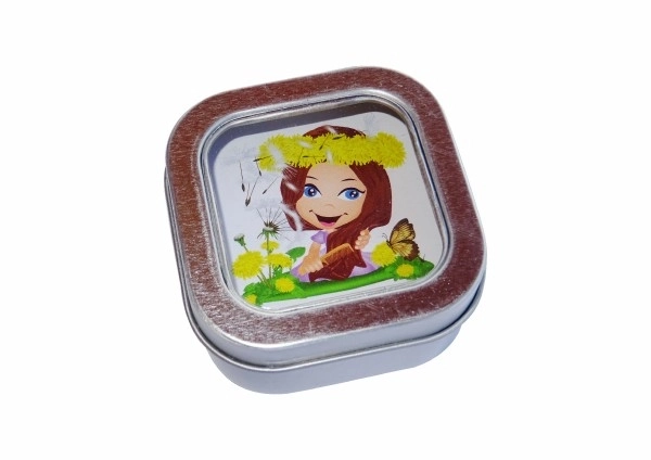 Pexeso Kinderjaar - waterbestendig, 64 kaarten in een metalen doosje 6x6x4cm
