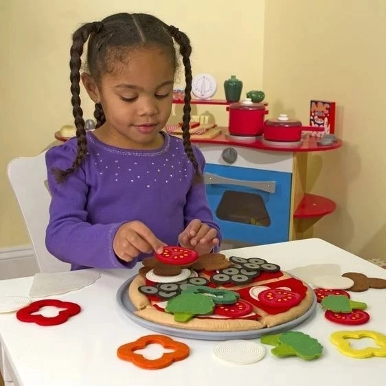 Pizzaset van viltmateriaal Melissa & Doug