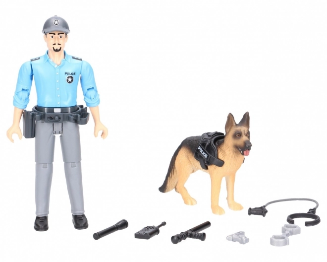 Bruder BWORLD Politieagent met Hond