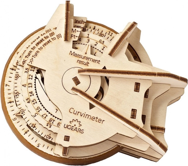 UGEARS houten mechanische curvimeter STEM – 3D-puzzel (opisometer)