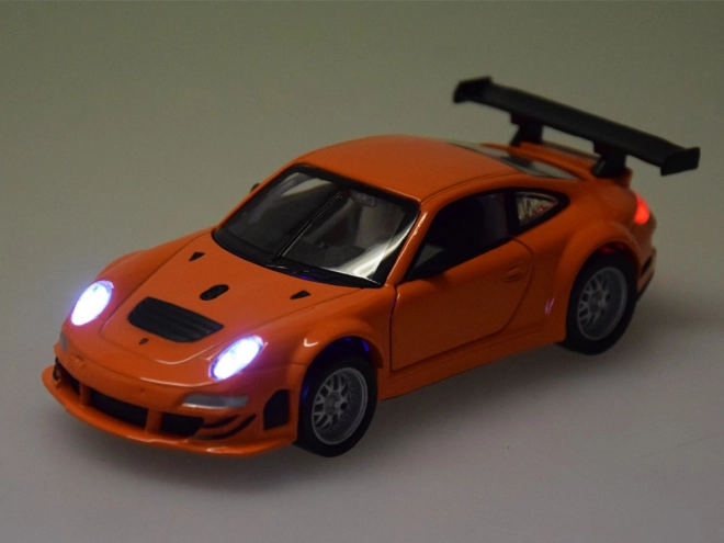 Metalen model Porsche 911 GT3 RSR 1:32 met licht en geluid