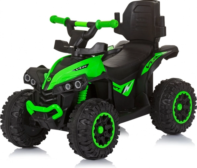 Loopfiets met duwstang en dak ATV groen
