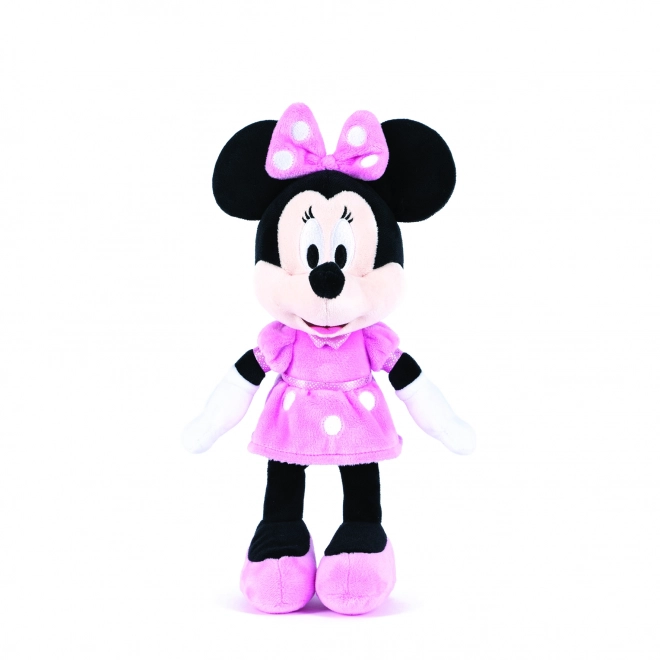 Pluchen Minnie in roze jurk 30 cm