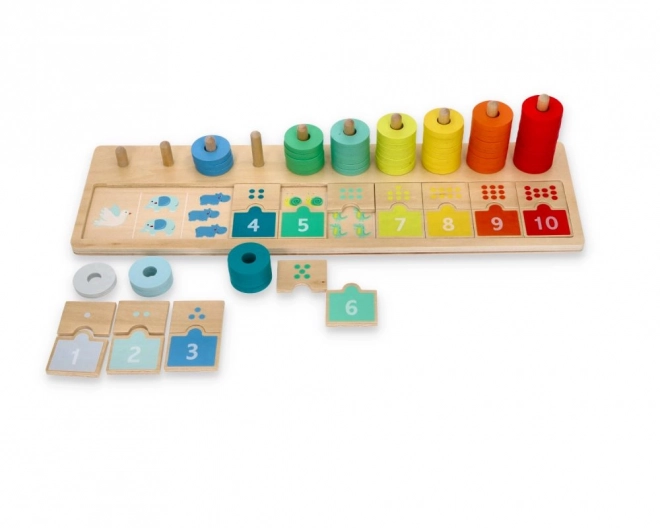 Houten puzzel Leren rekenen