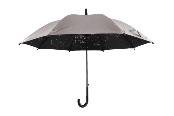 Paraplu sterrenhemel schiet 70cm metaal/plastic zilver in zak