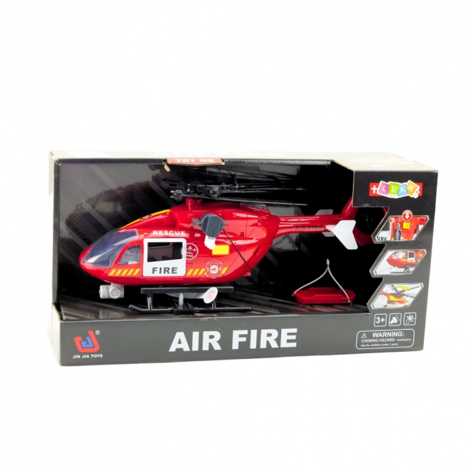 Brandweer helikopter met lichten en geluiden 1:12