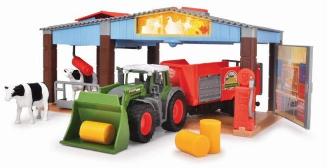 Boerderij met Fendt-tractor
