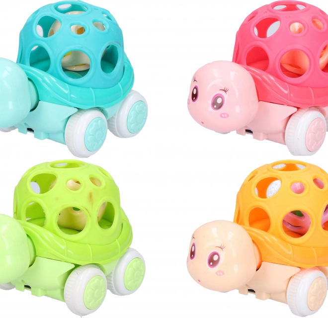 plastic schildpad rammelaar 11 cm