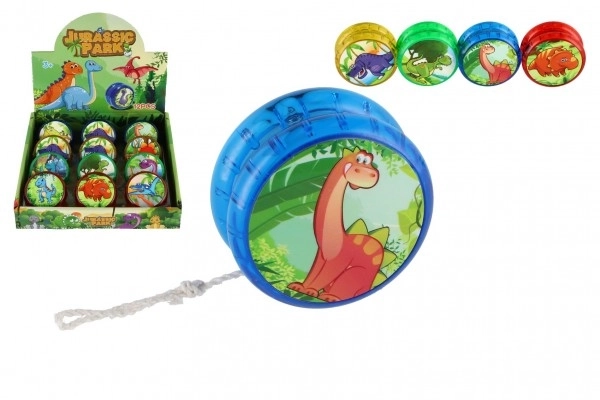 Jojo dinosaurussen lichtgevende kunststof 6cm op batterijen mix van soorten 12 stuks in doos