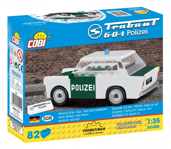 COBI 24541 Trabant 601 Politie, 1:35, 82 st