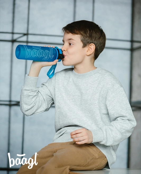 BAAGL Tritan waterfles Logo - blauw