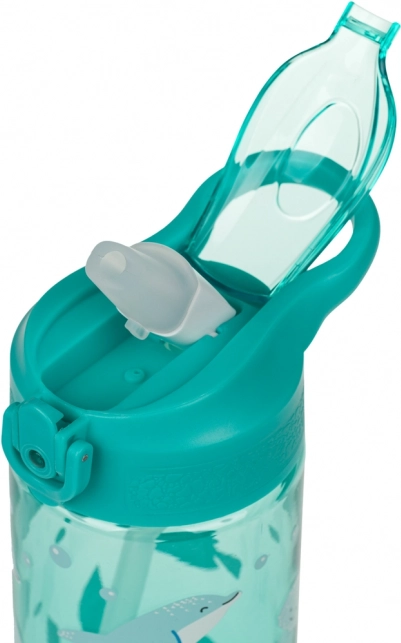 Tritan fles met rietje oceaanwereld 500 ml