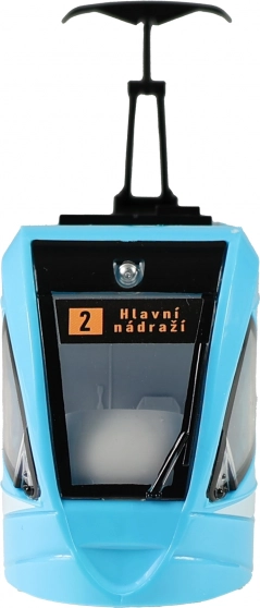 Moderne tram Ostrava blauw 47 cm