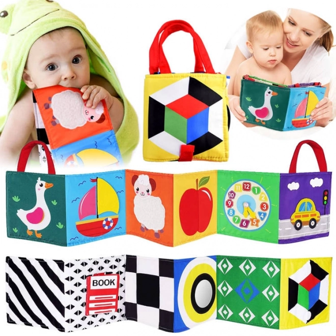 Vouwbare zintuiglijke boekje voor baby's