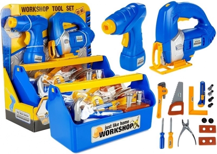 Kindergereedschapsset in koffer WORKSHOP