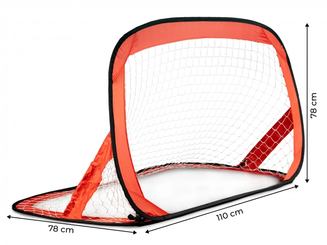 Voetbaldoelen, set voor twee voetbaldoelen met een diameter van 110 cm