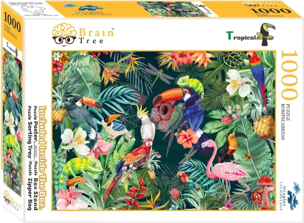 Puzzel Tropische natuur van Brain Tree - 1000 stukjes