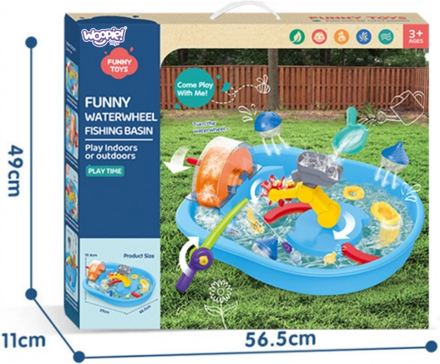 Woopie waterspeelgoed met wiel en vissen vangen 2v1