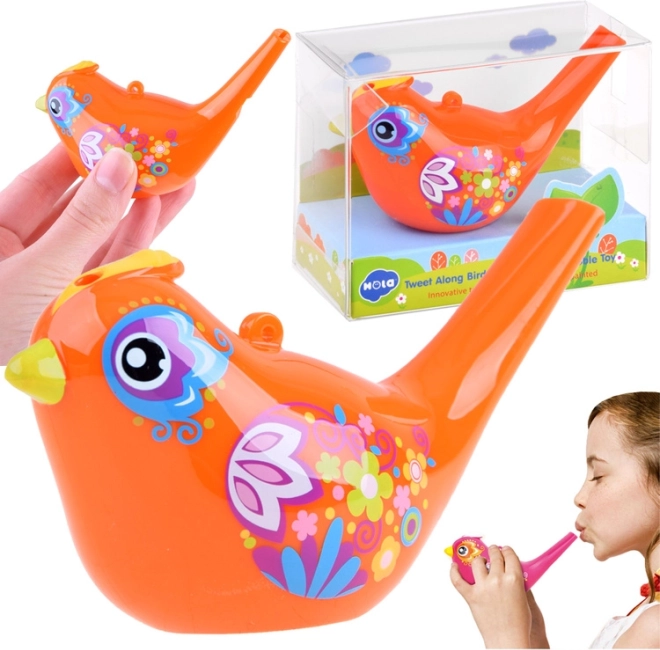 Waterfluitje Vogel Water Bird – Oranje