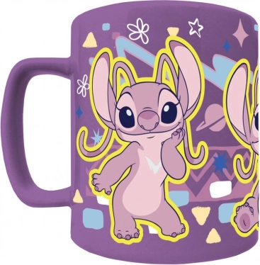 Stitch mok met afneembare pluchen hoes Angel