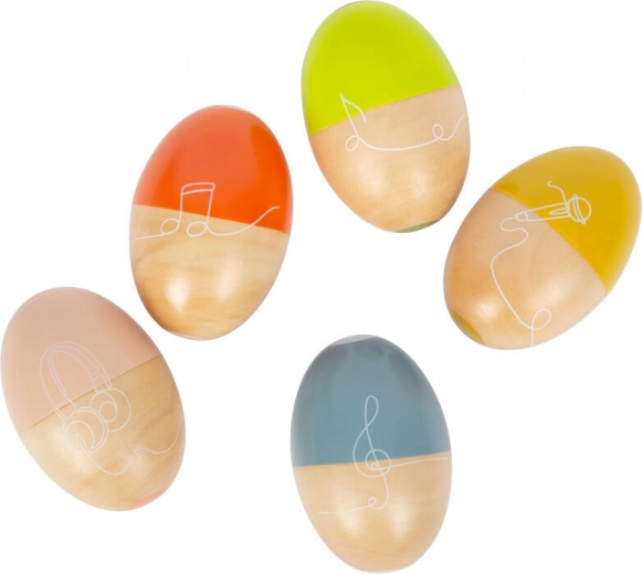 Muzikale eitjes small foot Groovy Beats – set van 5
