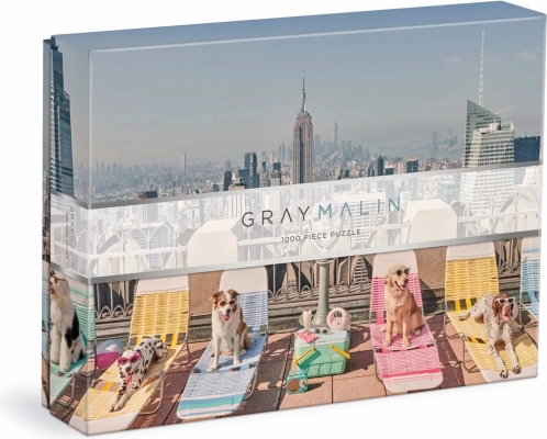 Puzzel Gray Malin honden in New York 1000 stukjes