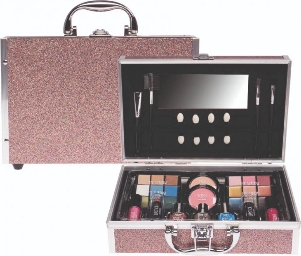 Middelgrote cosmetische koffer – glitters