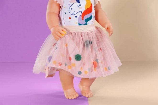Baby Born eenhoorn tutu jurkjes voor poppen