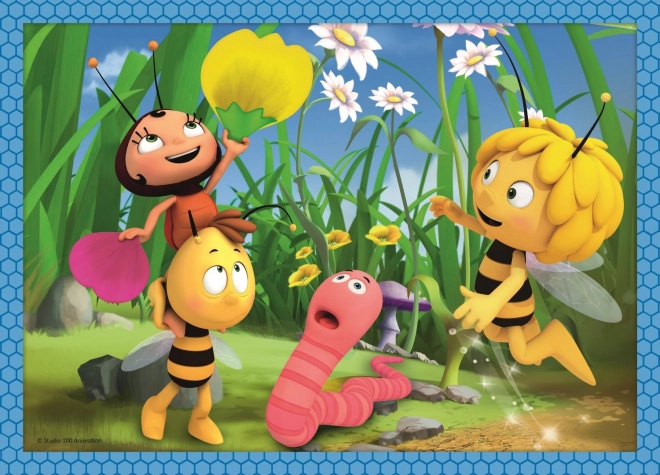 TREFL Puzzel Bijtje Maja: Avonturen 4-in-1 (12,15,20,24 stuks)