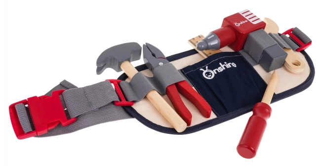 Houten gereedschap met riem voor kinderen 3+ Kleine klusjesman set