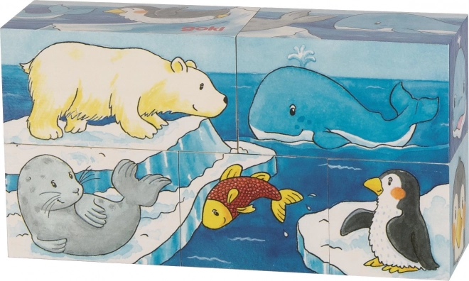 Houten blokken Safari en Arctica, 5 blokken