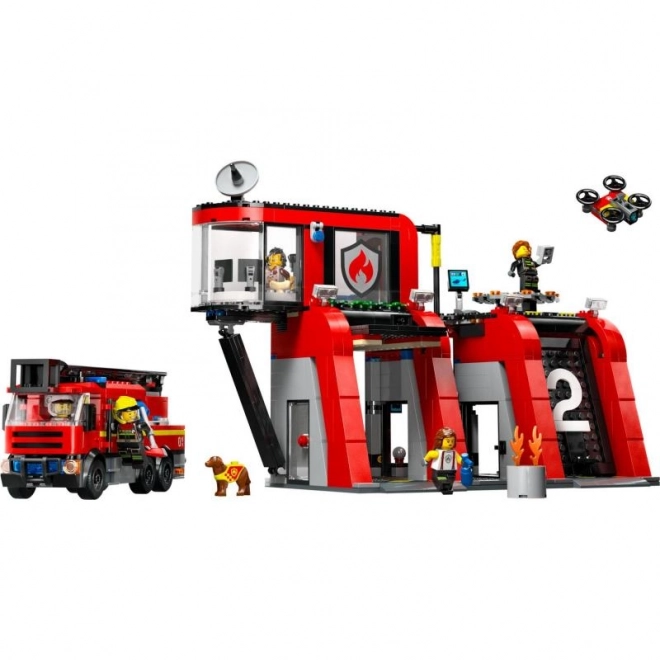 LEGO® City 60414 Brandweerkazerne met brandweerwagen