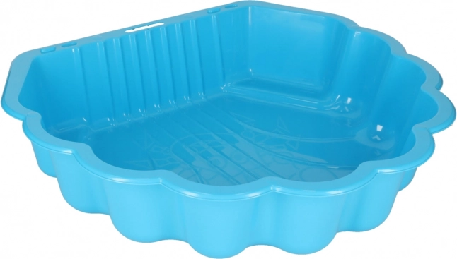 Afsluitbare Zandbak Schelp 2-in-1 - blauw