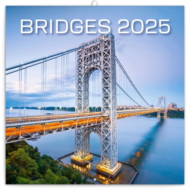 NOTIQUE Notitiekalender Bruggen 2025, 30 x 30 cm