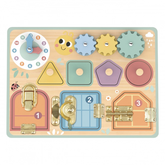 Houten manipulatiebord Tooky Toy