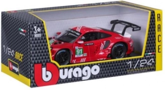 Metalen modelauto Bburago Porsche 911 RSR LM 2020 schaal 1:24