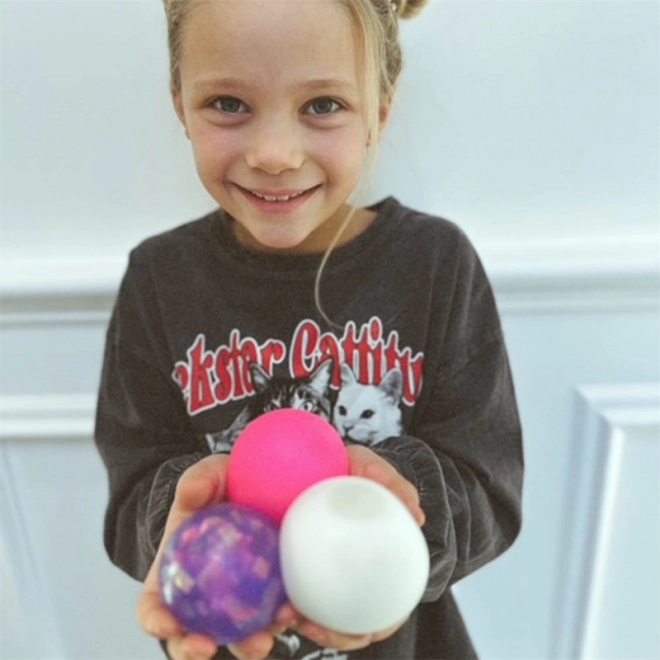 Antistress samenknijpbal met bolletjes Schylling