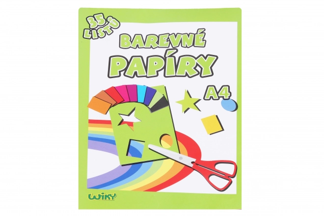 Kleurenpapier A4, 35 vellen, 80g