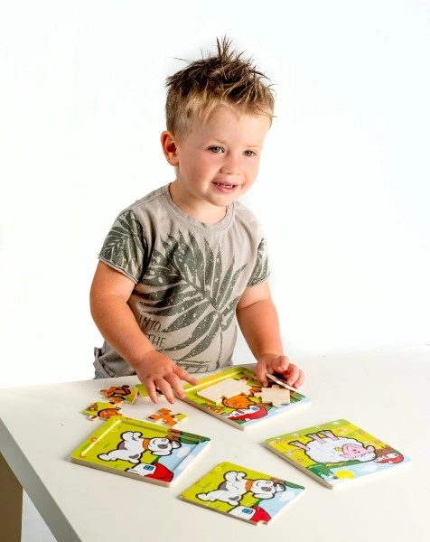 Mini puzzel Mijn eerste dieren - 9 stukjes