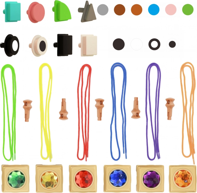 Masterkidz houten vrijstaande STEM-bord in de vorm van een huis met accessoires