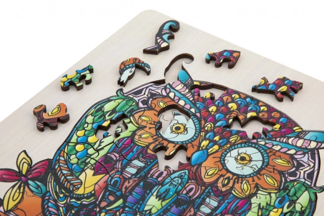 Contour puzzel uil