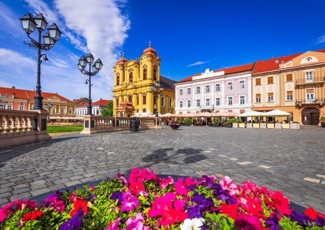 Puzzel Union Square, Timișoara, Roemenië 1000 stukjes