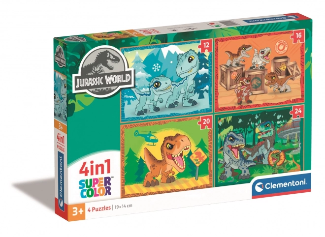 Puzzel Jurassic Wereld 4-in-1 Clementoni