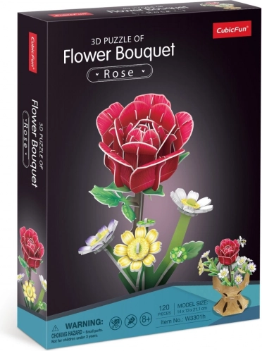 3D-puzzel Bloemenboeket - Rozen