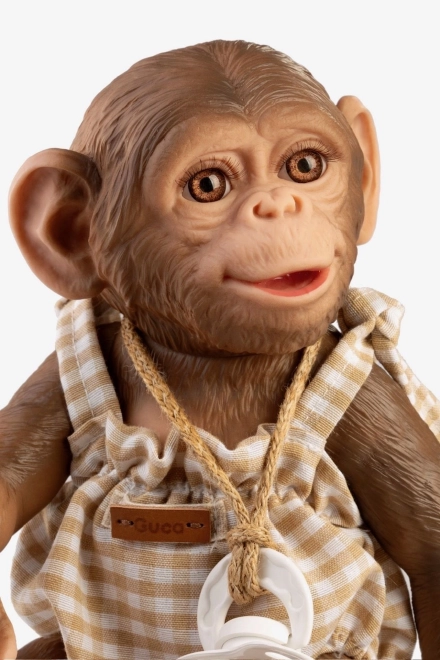 Guca 991 HERBOREN AAPJE - realistisch aapje baby met volledig vinyllichaam - 32 cm