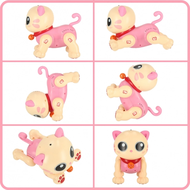 Roze interactieve kitten op afstandsbediening
