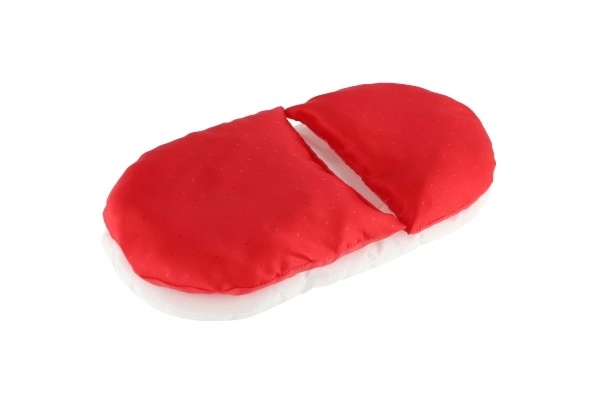 Deken met kussen - beddengoed voor poppen kinderbedje/wandelwagen mix kleuren in zak 20x40x5cm