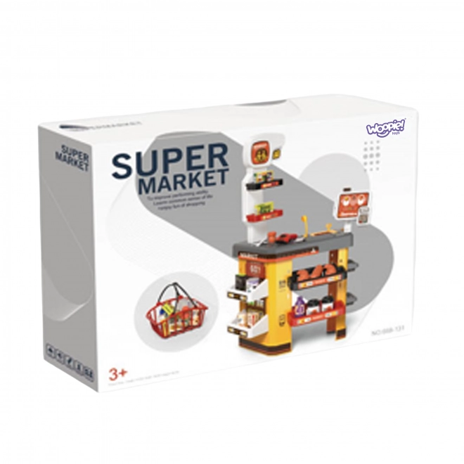 Interactieve supermarkten voor kinderen met accessoires