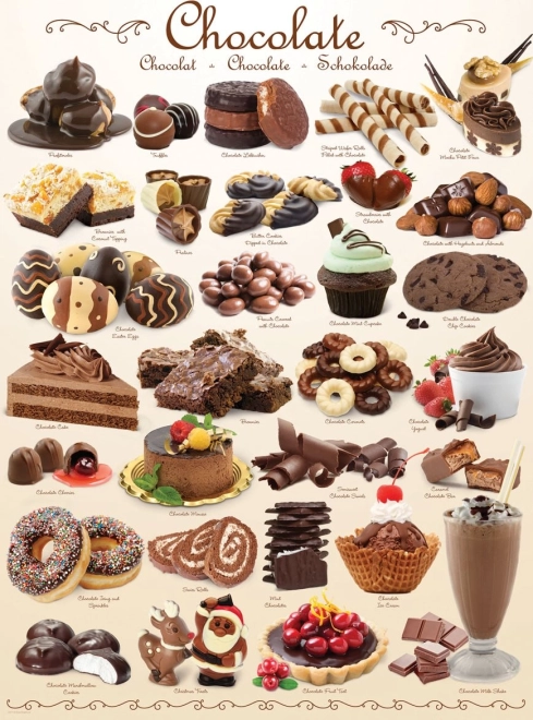 Puzzel Chocoladelekkernijen 1000 Stukjes
